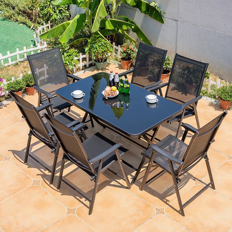 Mesa y sillas al aire libre balcón ocio al aire libre patio cafetería comercial cabina plegable patio comercial