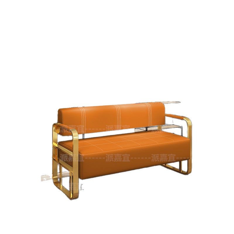 Oficina de recepción pequeño sofá barbería silla de espera ropa salón de belleza barbería sala de descanso silla barbería image 6