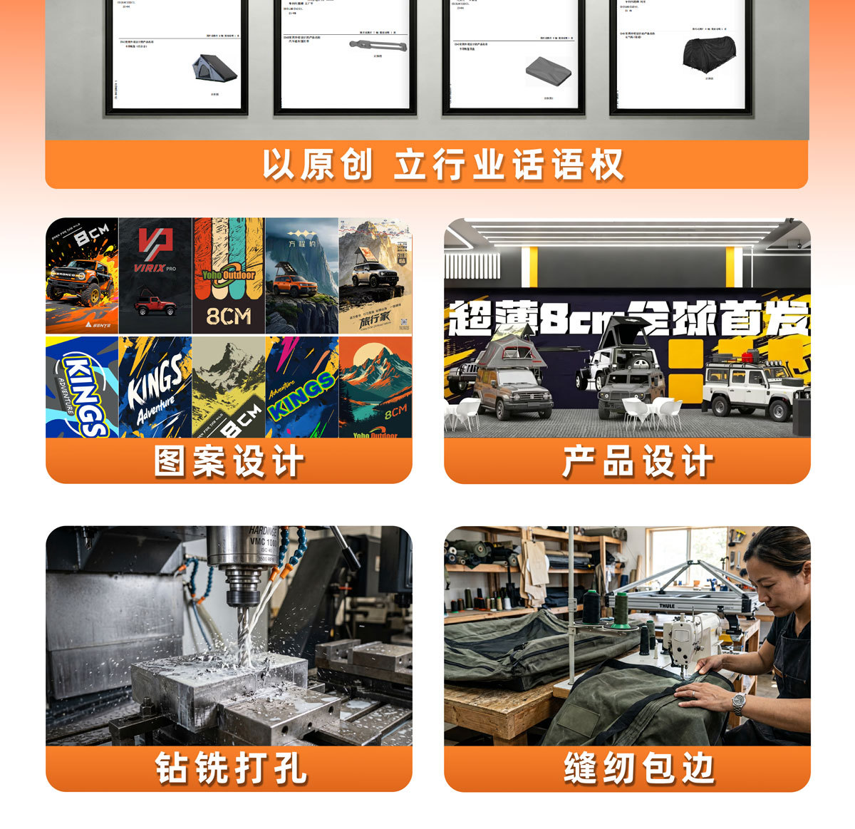 Manufacturer's Direct Cross-Border Supply of Abs Hard-Shell Side-Flip Hard-Shell Roof Tents, Hydraulic Suv Off-Road Vehicle Camping Tents