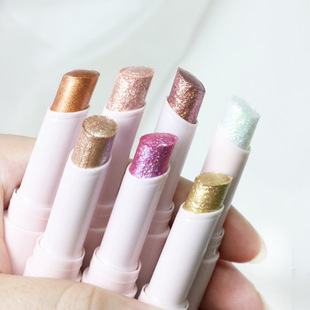 Popular Foreign Trade Seven-Color Jelly Highlighter Eyeshadow for Brightening and Natural Modification, Multi-Use Without Logo