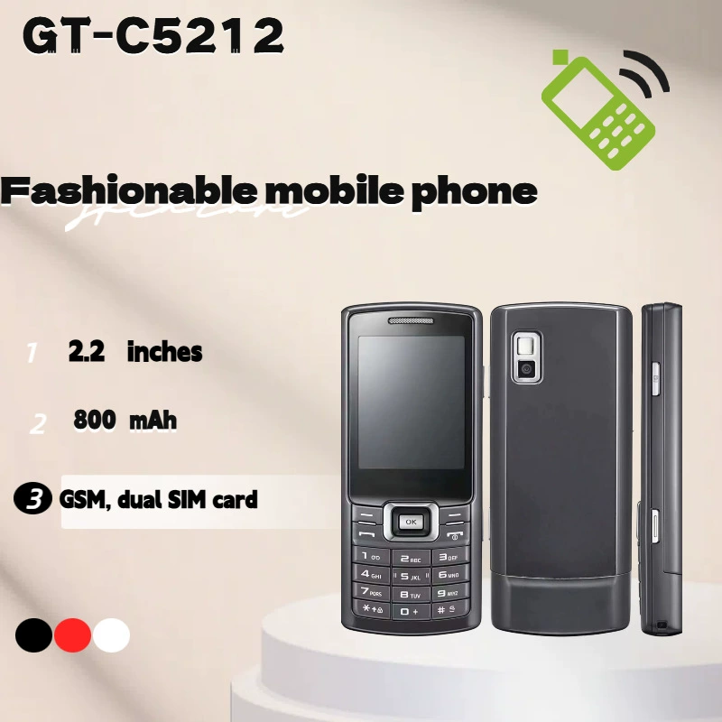 Граница внешней торговли GT-C5212 GSM двойной SIM карта кнопка большой звук пожилой студент не умный движение