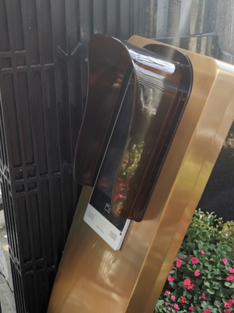 可视对讲门禁考勤机防雨罩考勤人脸识别机设备门铃盒保护罩子