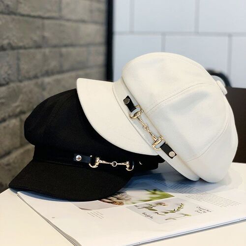 Bowler Hat for Women - Autumn/Winter British Retro Sun Hat - Newsboy Hat - Korean Style - Stylish and Sweet Octagonal Hat