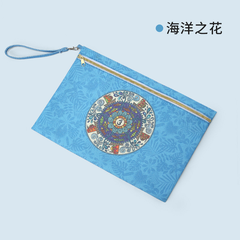 컬러 접이식 가방-오션 플라워