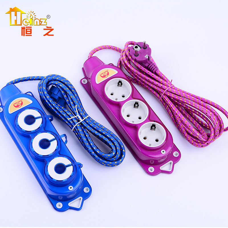 POKAUK外贸欧式中东俄罗斯中亚创意电源开关插排 接线板插座