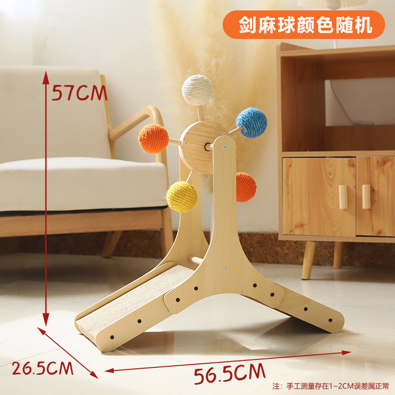 Tablero de agarre de gato de rueda de la fortuna arqueada