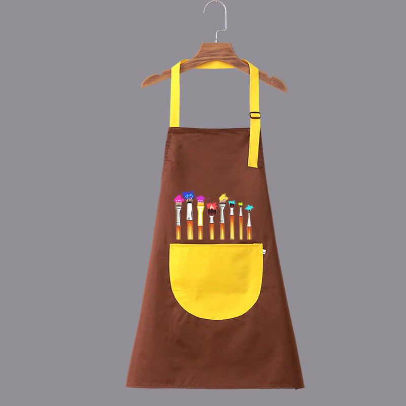 Pintura impermeable al por mayor para niños, jardín de infantes, impresión delantal, pintura infantil, abrigo de arte, bib