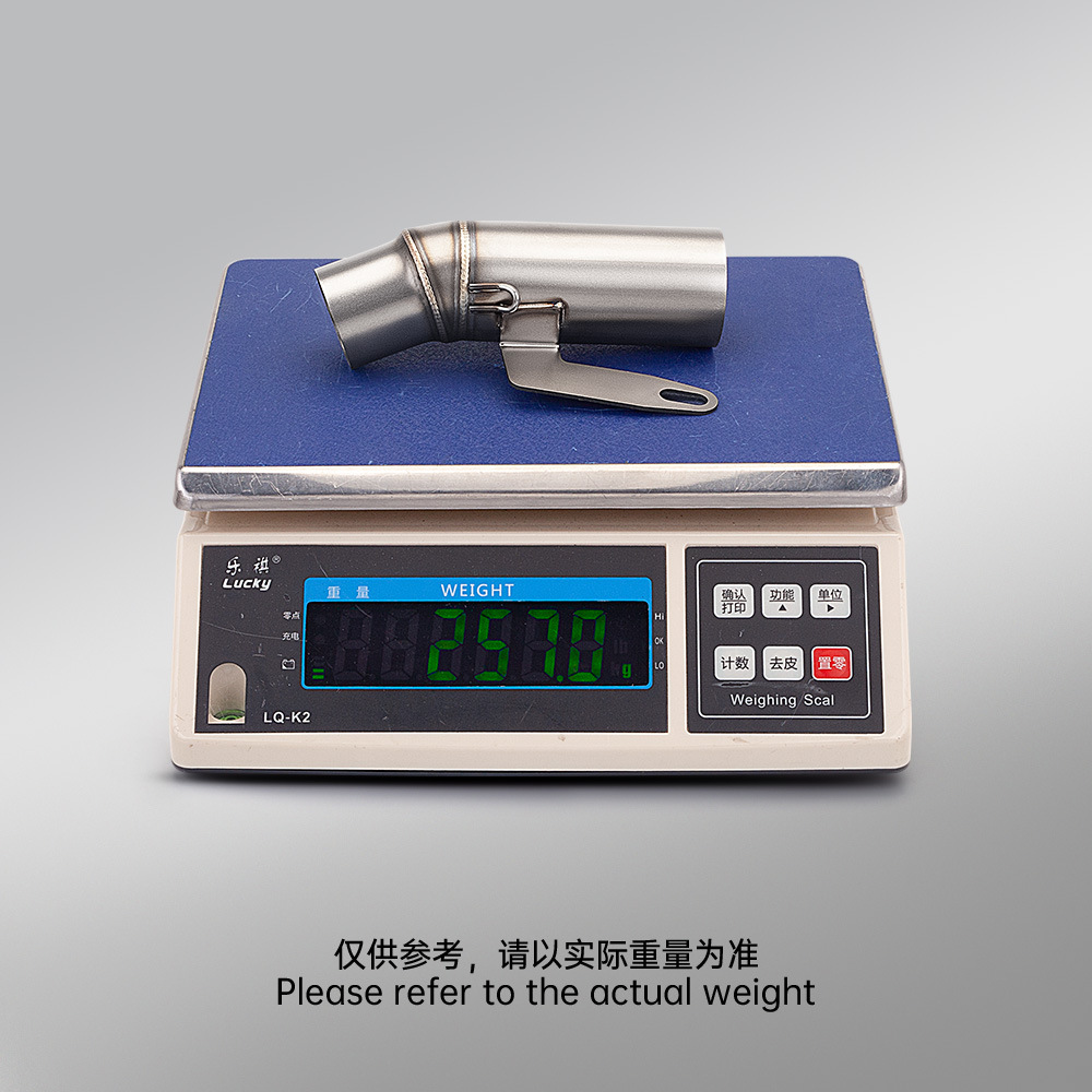 Suitable for Qianjiang Sai 600 stainless steel mid-section exhaust pipe and tail-section silencer set, Scorpio AR barrel exhaust