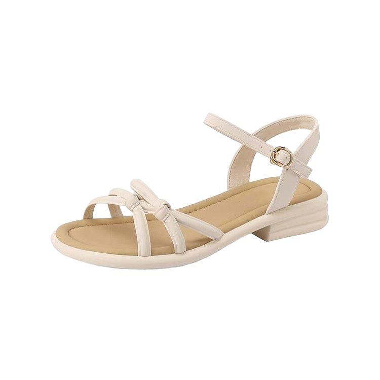 Sandalias de verano de alto nivel con falda francesa hermosa 2026 nuevo verano con sandalias para mujeres