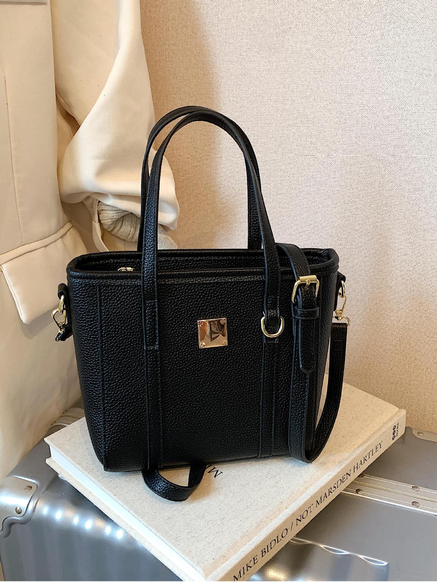 Tendencias de moda de comercio exterior bolso de cubo de mano femenino 2025 nuevo estilo estilo occidental bolso de hombro todo fósforo bolso de mensajero de viaje de trabajo