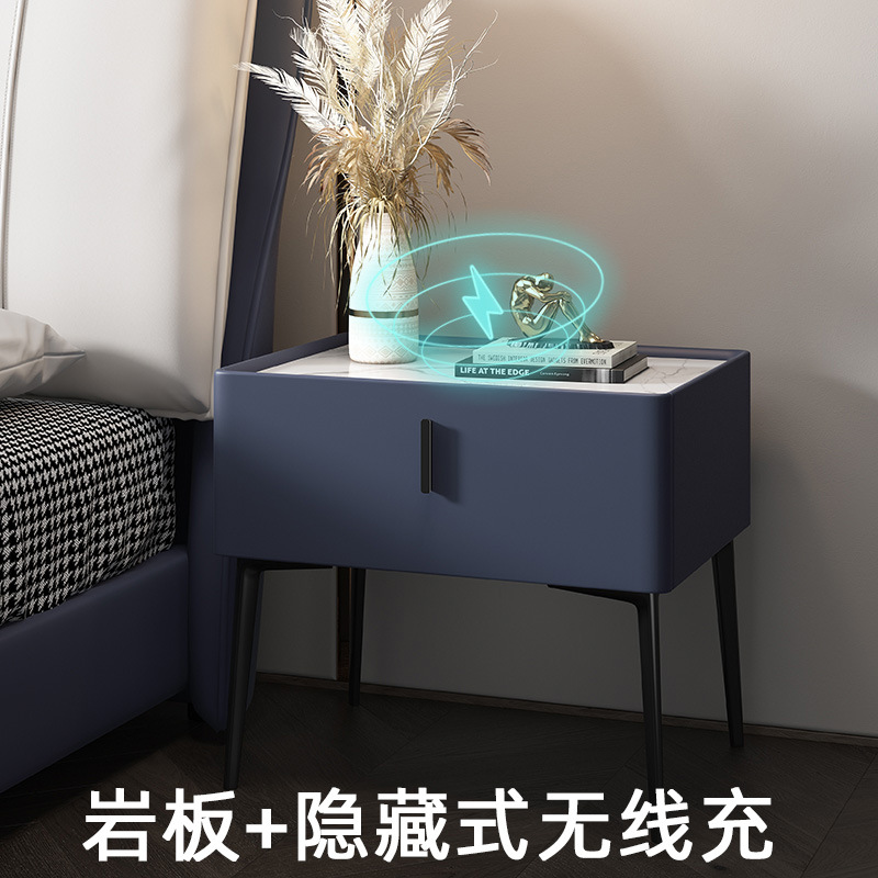 진한 파란색 + 암석판 + 숨겨진 무선 충전기