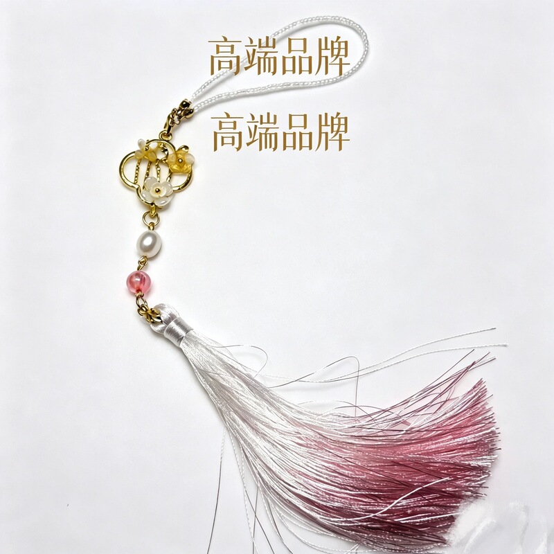 High-end lapel pendant DIY alloy accessory with chain and pearls, Chanel-style Hanfu chest accessory, direct from the manufacturer High-end lapel pendant DIY alloy accessory with chain and pearls, Chanel-style Hanfu chest accessory, direct from the manufacturer