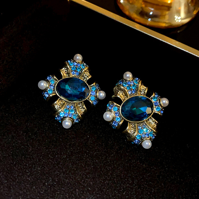 1 Paire Élégant Rétro Géométrique Alliage Boucles D'oreilles Boucles D'Oreilles display picture 5