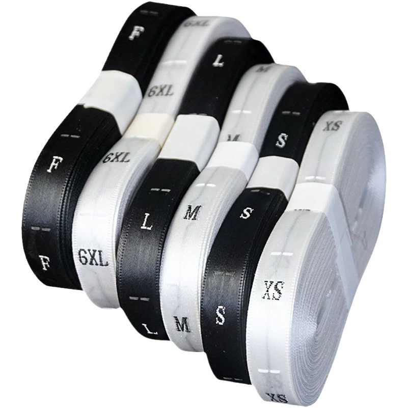 Кодовый код одежды, атласный ткацкий код, размер, тайваньский машинный код, английский цифровой логотип ткани