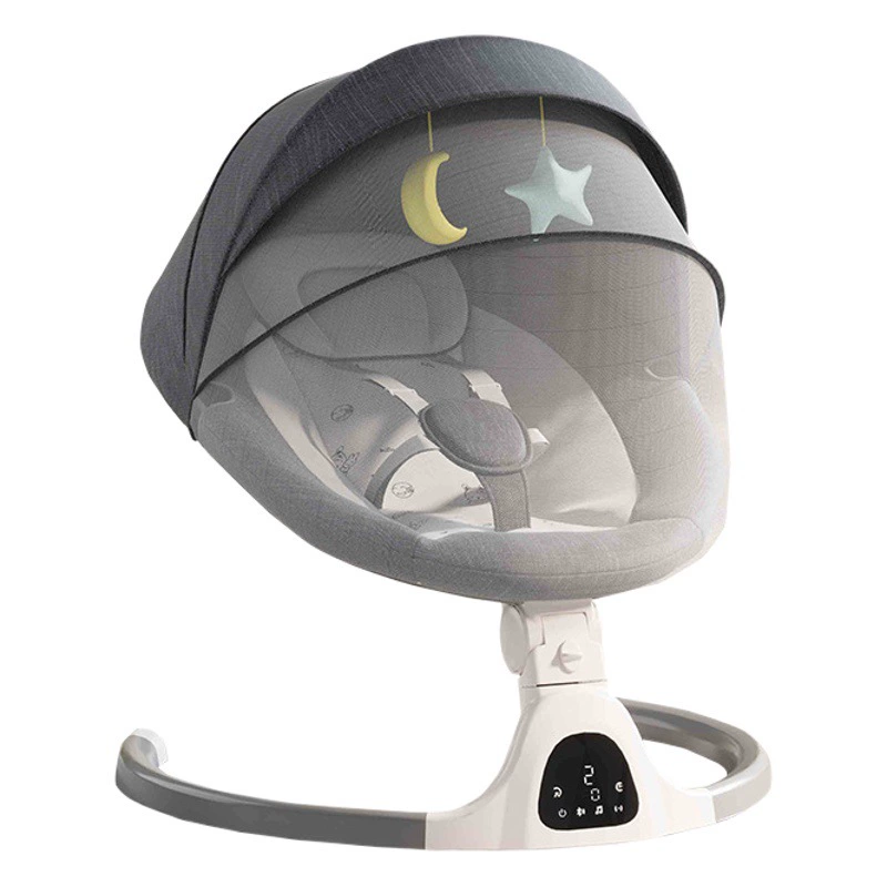 Электрокачели для младенцев от производителя, умные качели для успокоения ребенка, многофункциональная люлька, качели с дистанционным управлением по Bluetooth.