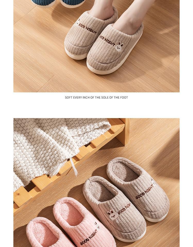 Unisex Casual Solid Color Round Toe Cotton Slippers display picture 5