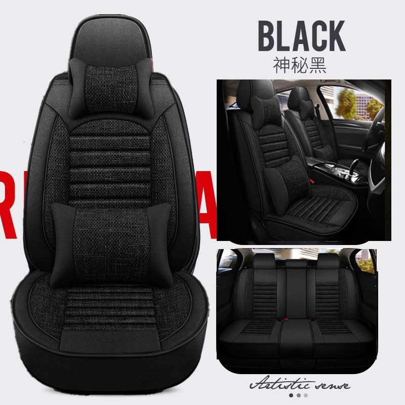 Seat cushion, seat cover – Universal Seat Cover Linen - black