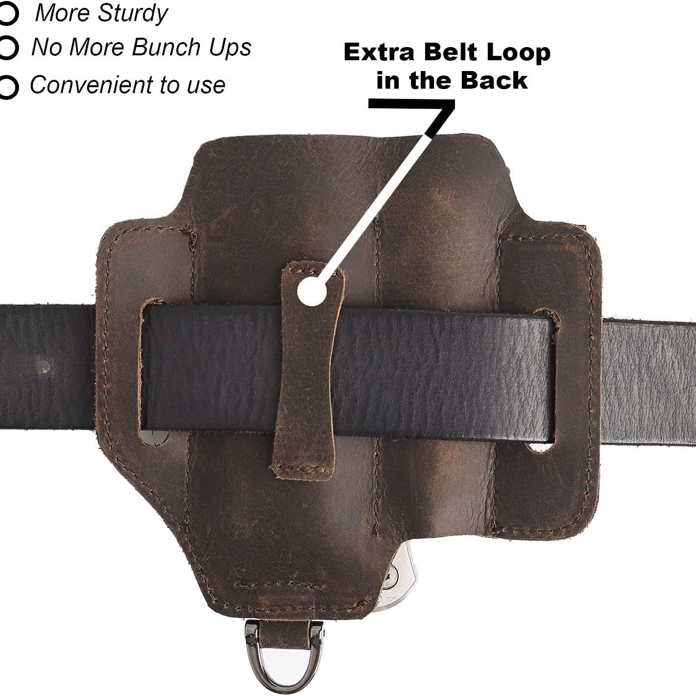 EDC cuero multifuncional caja de herramientas tácticas de supervivencia de campo bolsa de almacenamiento herramientas portátiles linterna bolsa de cinturón