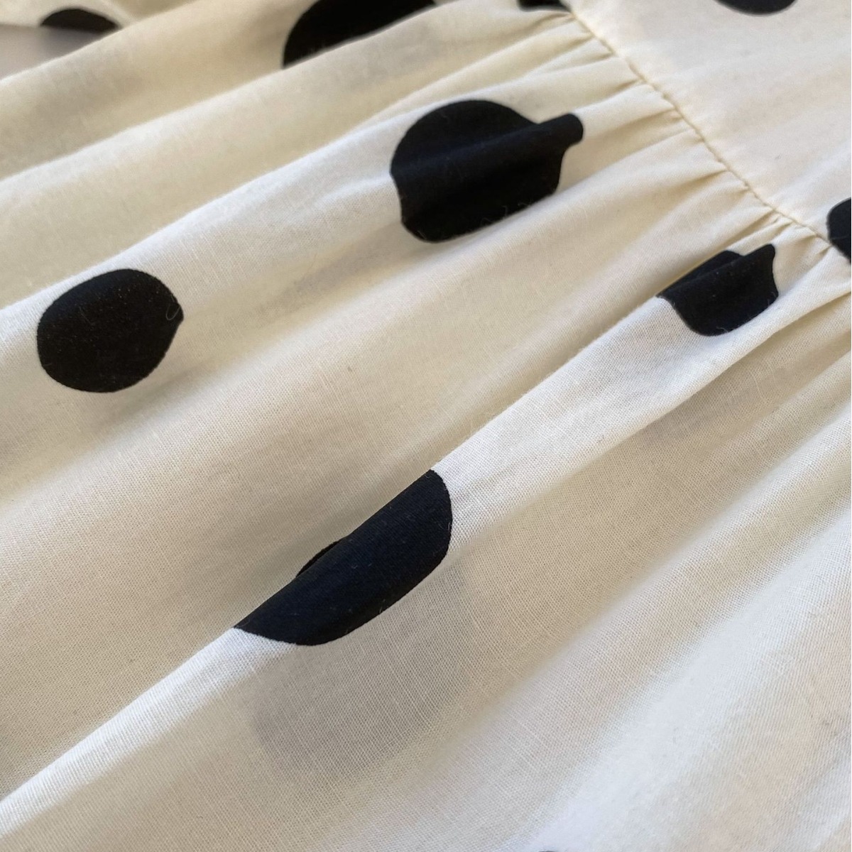 INS primavera nuevo bebé mono estilo coreano bebé niña Polka Dot manga larga vaina fuera del mameluco fino