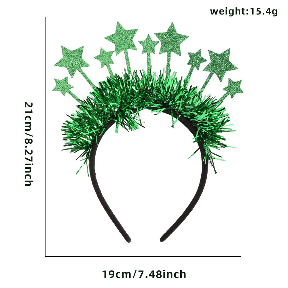 Estrella verde Strip Hairband