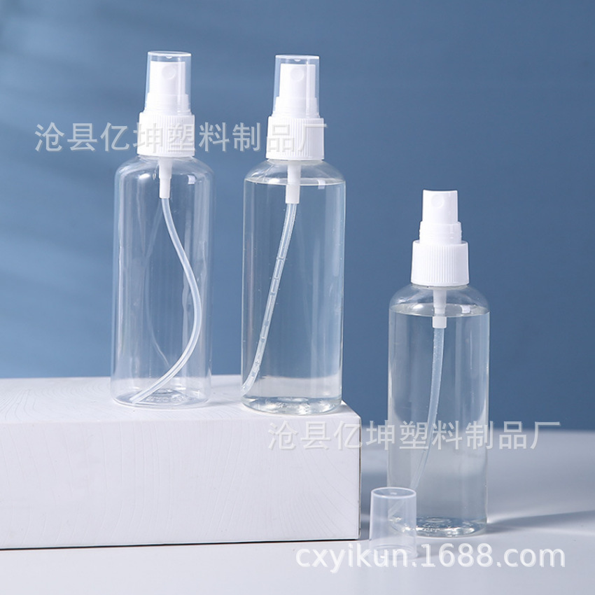 现货批发 100ml喷雾瓶 香水喷瓶 化妆品分装瓶 pet塑料喷瓶
