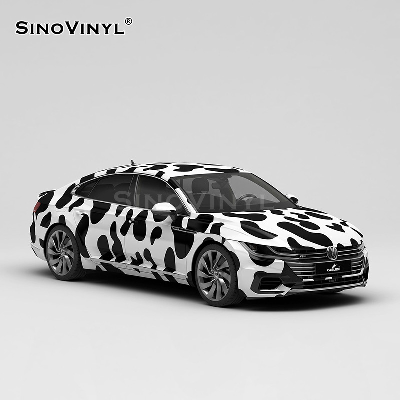 Carlake textura serie coche cambio de color película leopardo impresión Rosa coche cuerpo pegatinas doble color pintura gradiente coche cambio de color