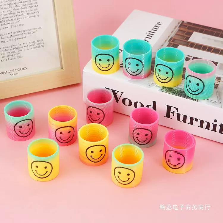 Маленький Slinky, телескопическое магическое эластичное кольцо, игрушка для детского сада, 3.2×3.5 см