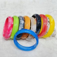 塑料手镯1.8厚双色流纹亚克力环百搭跨境时尚工厂复古欧美彩新款