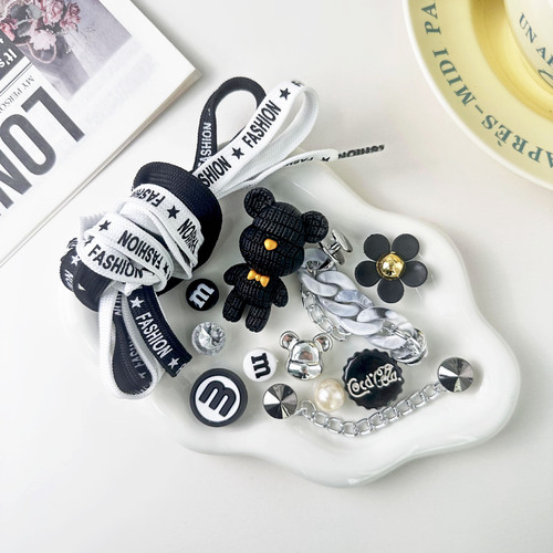 Hole shoe accessory set DIY small decorations high-end shoe flowers slippers sandals decorations shoe clips
