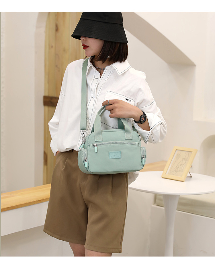 New cross-border women's bag, large-capacity waterproof crossbody bag, simple and fashionable handbag, nylon women's bag, mom bag undefined