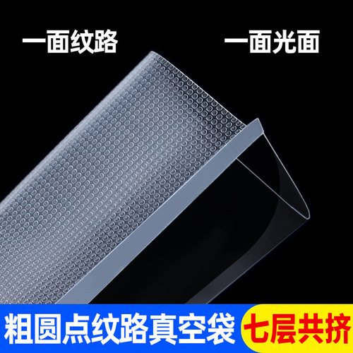 Patterned vacuum bag food packaging bag for home, dried sausage ready-to-eat, embossed compression preservation bag, vacuum sealing machine bag