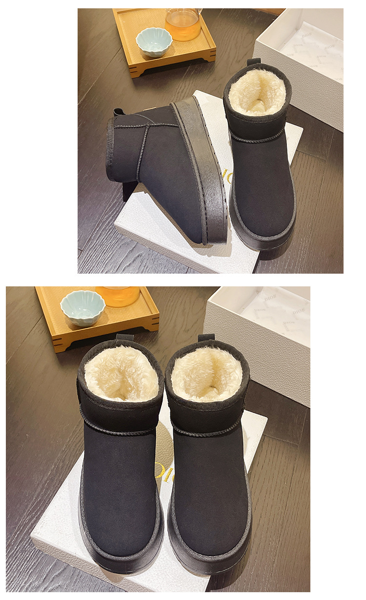 Talpă groasă, impermeabilitate sporită, cizme de zăpadă de mărime mare pentru femei în iarna 2023, noi, plușate, îngroșate și antiderapante_voghion.com