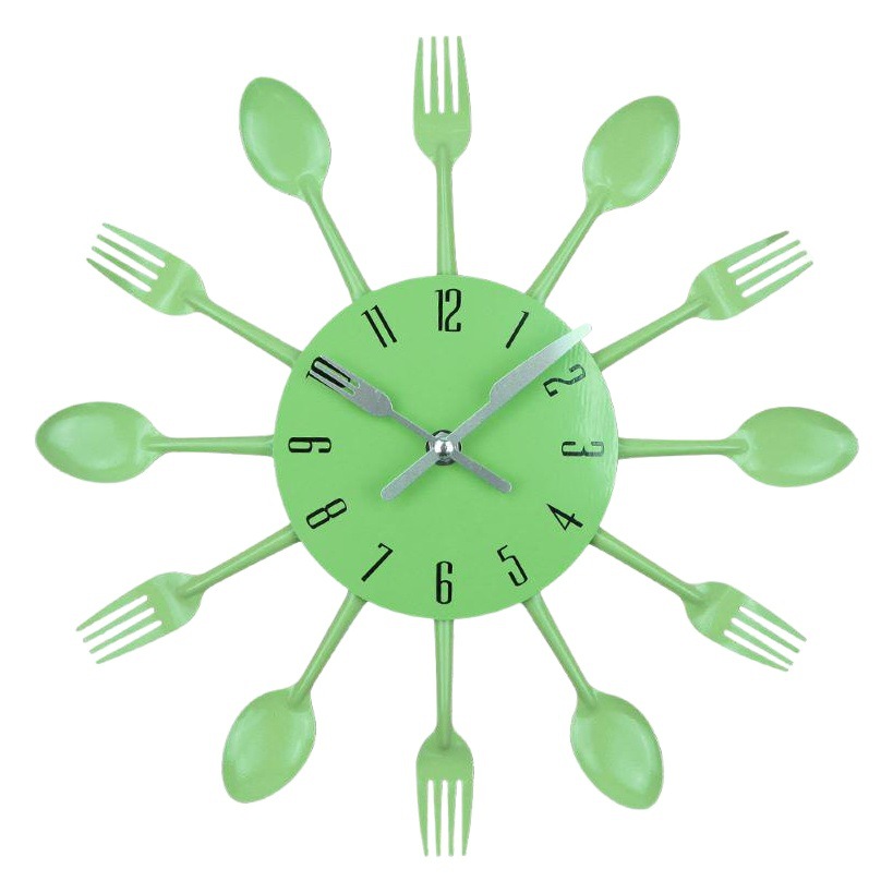 Fábrica de metal nórdico creativo comedor Reloj de pared sala de estar reloj de cuarzo mudo Reloj de pared hogar simple reloj de pared