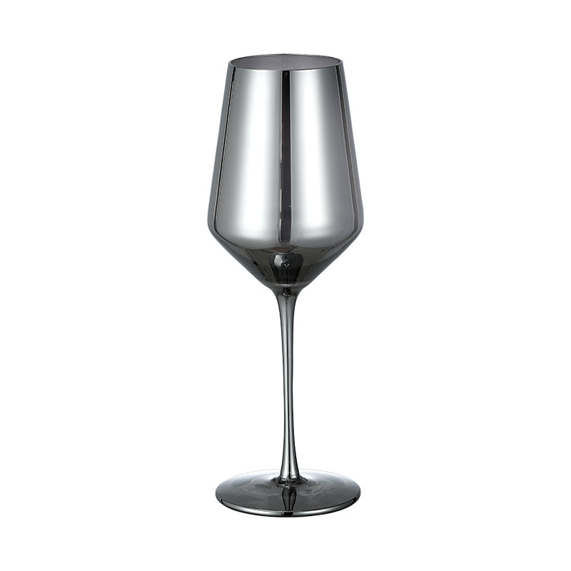 Vidrio de cristal negro galvanizado copa de brandy copa de vino copa de champán gris ahumado copa de vino tinto bar copa ktv