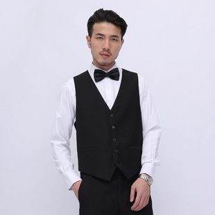 Carefully Selected Groomsmen's Suits, Men's Vests, Slim-Fit Korean Style Work Clothes, Professional Attire, Men's Vests, Suits, Business Formal Wear