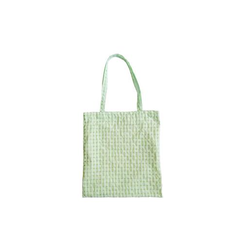 Summer New Fairy Bag Yellow Polka Dot Grid Single Strap Bag Japanese Style Fresh Student Fabric Bag Slim