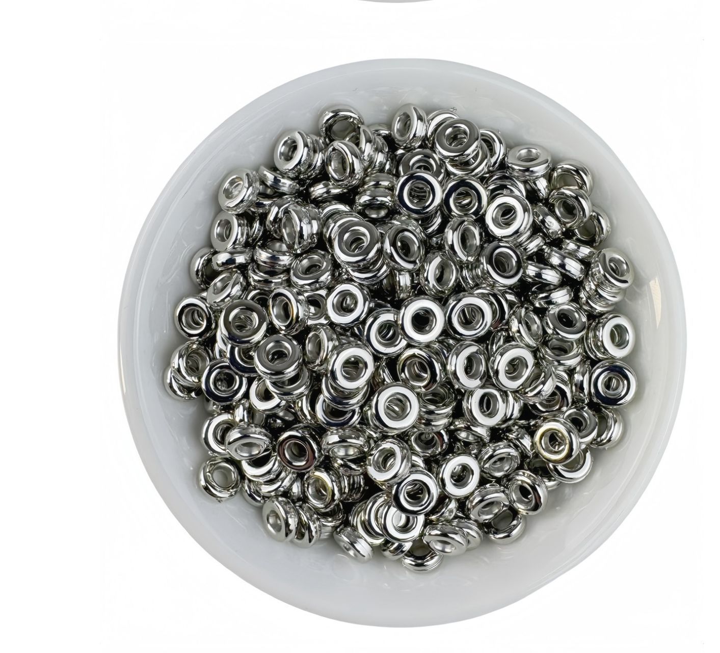 Solid Color High-Gloss Plated Edge-Cut Abacus Beads, Wheel Beads, Ccb Spacer Beads, DIY Car Hanging Ornament Accessories Materials