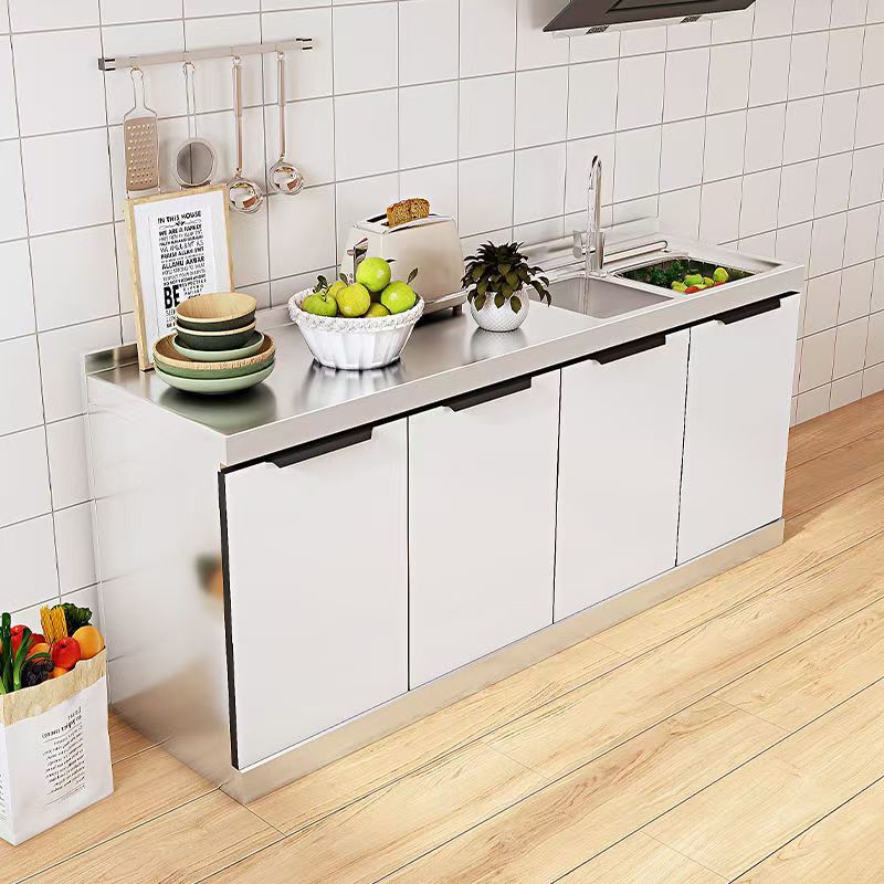 Stainless Steel Cabinets, Household Kitchen Cabinets, Sinks and Stoves, Integrated Assembly, Simple Storage Cabinets, Cupboards, Economical