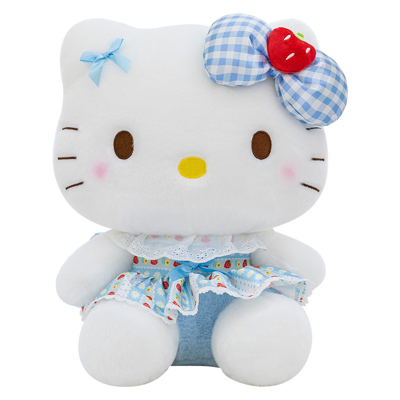 新しいイチゴ kt ハローキティ ハローキティ人形リボンかわいいソフトギフトインターネット有名人の猫|undefined
