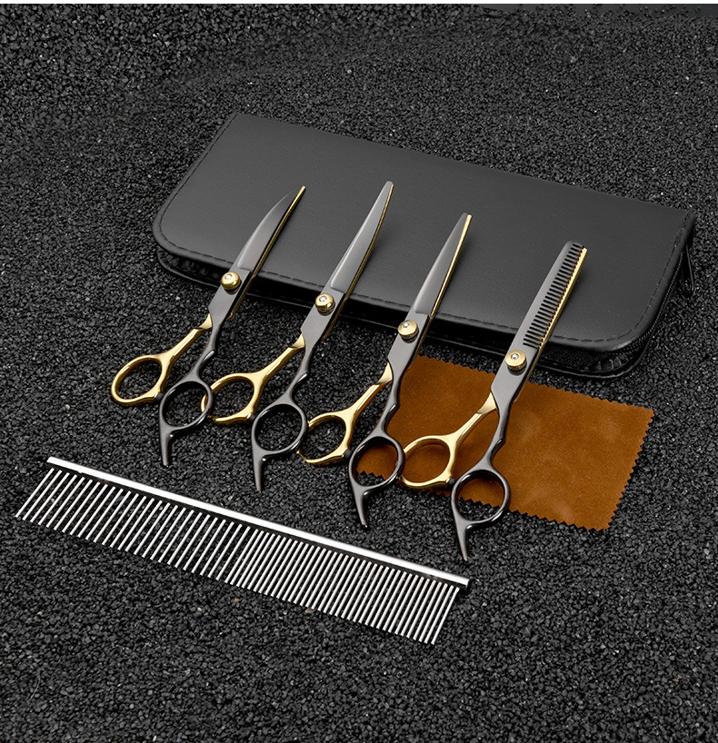 Set profesional de foarfece pentru tuns câini_voghion.com