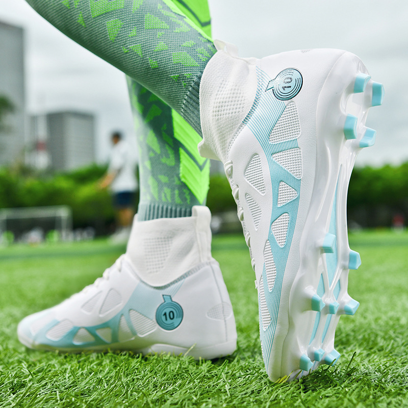 High Top 2024 Höstnyhet Lång Kort Nagel Fotboll Stor Storlek 46 Pojkar Vuxensportskor_voghion.com