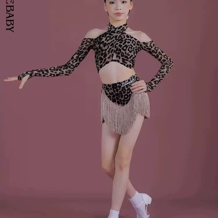 Топ для танцев Dancbaby латинский танец сервисы топ для девочек 2024 новый длинный рукав DAS760