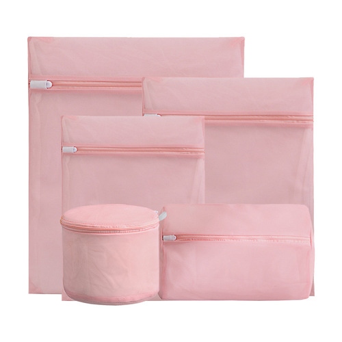 Shumi wholesale thickened 70g lotus root powder fine mesh wash bag machine washable anti-deformation bra wash bag underwear laundry bag