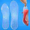 PU silica gel Insole Super Soft shock absorption soft massage transparent Crop non-slip Foot wear Insole