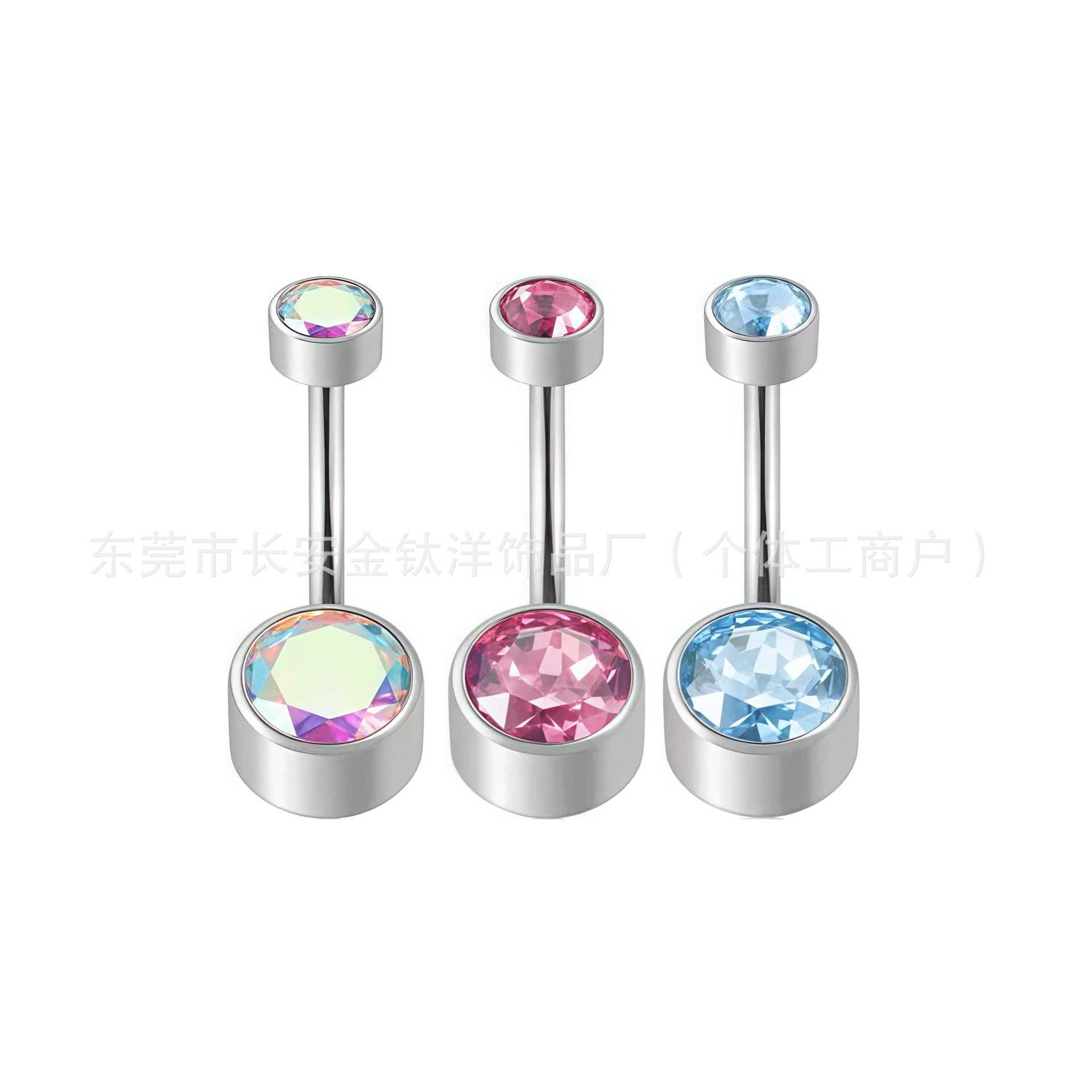 Pointed titanium steel lip stud product view