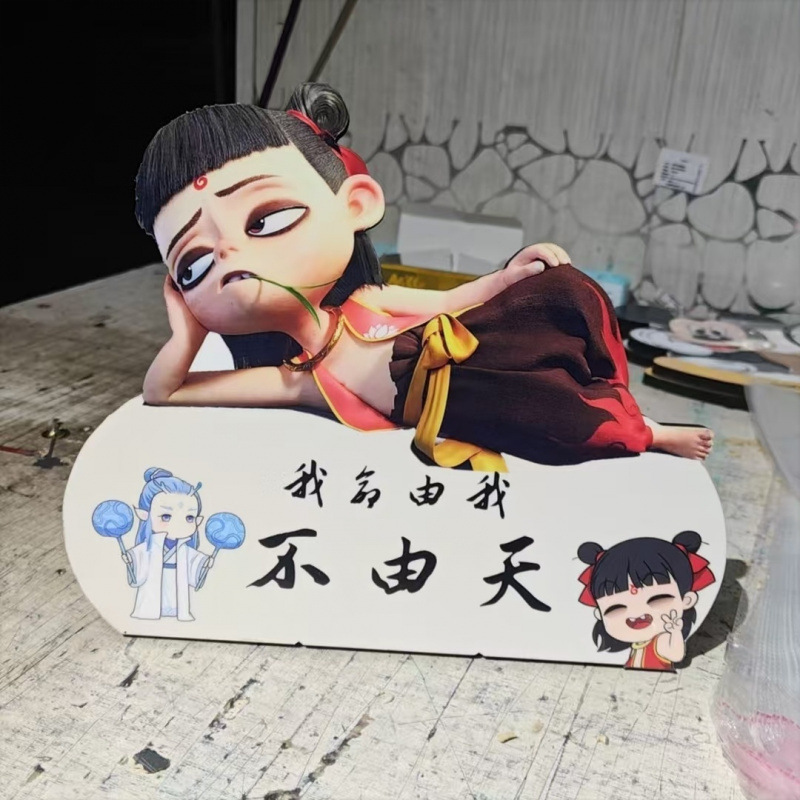 레이저 조각 나무 백 패널 크리스탈 그림 19*24