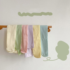 春夏新款單色薄款天鵝絨兒童連褲襪 男女童舞蹈褲絲襪寶寶打底褲