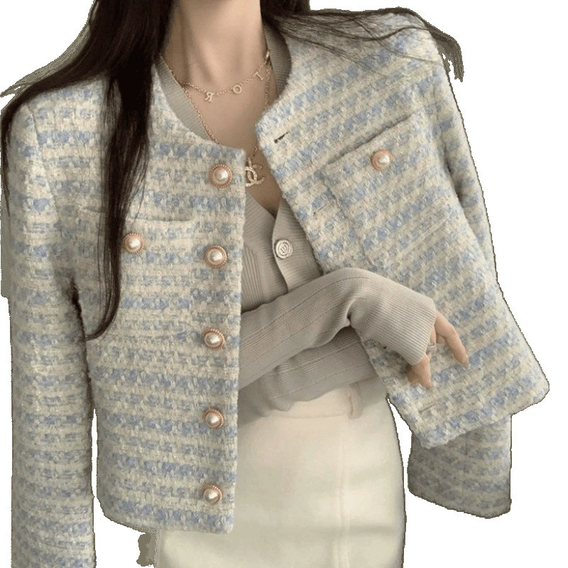 Осенняя дизайнерская куртка, стиль Chanel, французский стиль