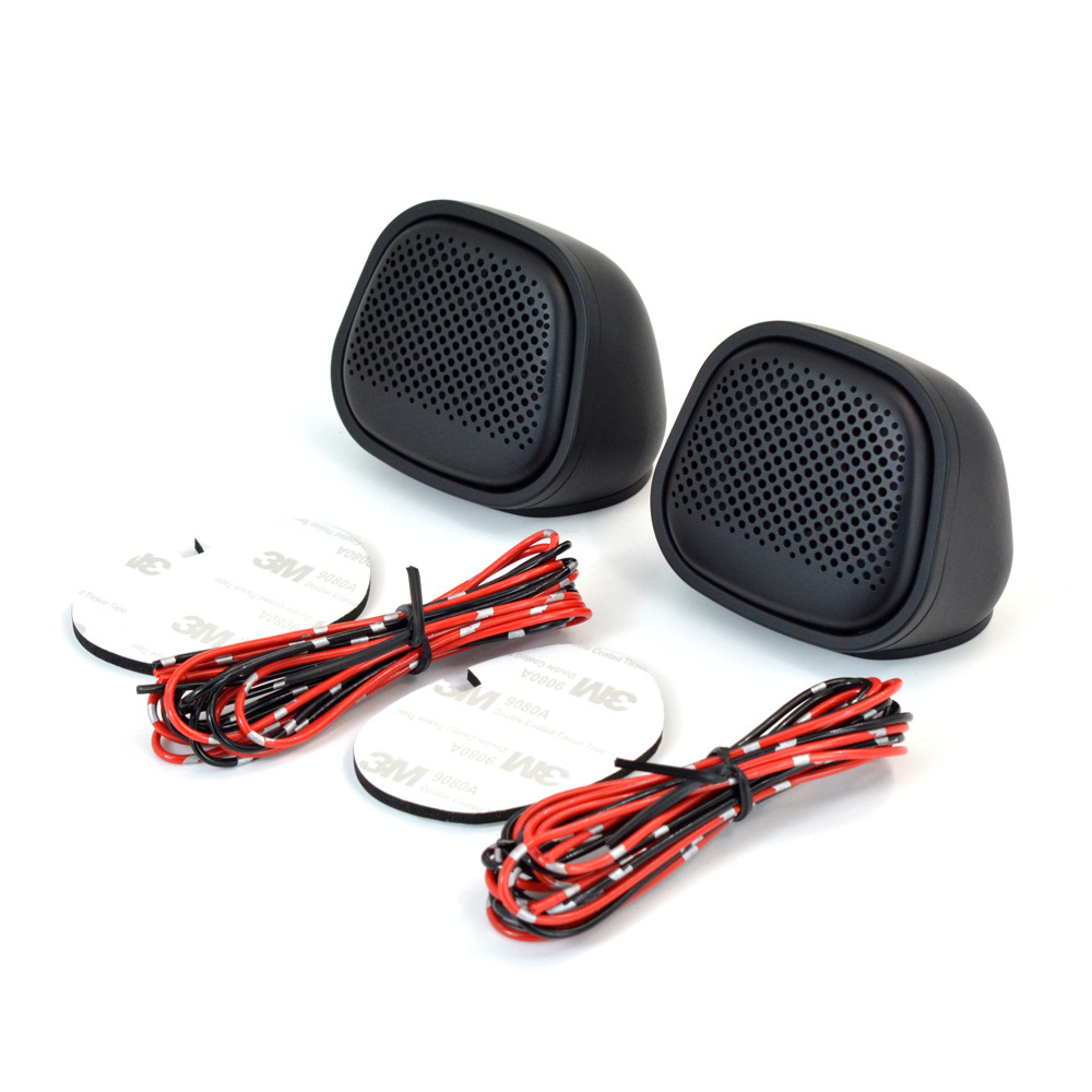 Dashboard 2.5inch Tweeter Base Tweeter Shell Bracket Stainless Steel Brushed Mesh Cover Car Audio Modification