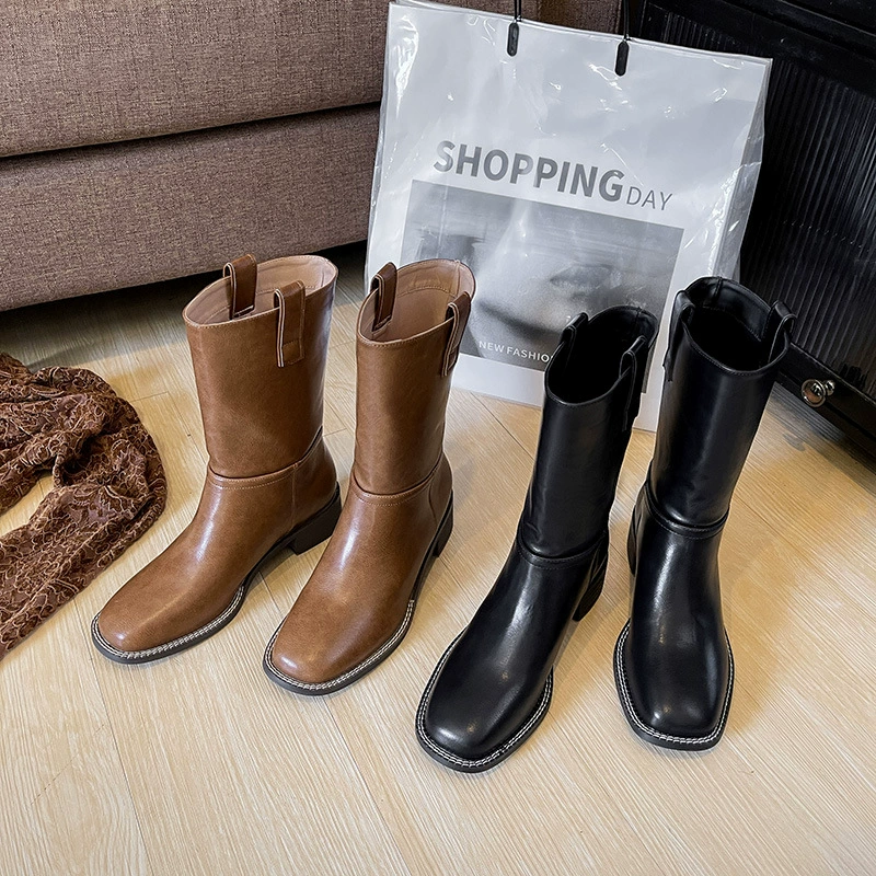 Американский ковбой! Майрад коричневые западные сапоги